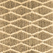 Square Machine Washable Trellis Brown Modern Rug, wshcon3056brn