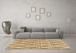 Machine Washable Trellis Brown Modern Rug in a Living Room,, wshcon3056brn