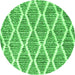 Square Trellis Green Modern Rug, con3056grn