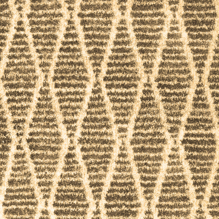 Machine Washable Trellis Brown Modern Rug, wshcon3056brn