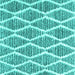 Square Trellis Turquoise Modern Rug, con3056turq