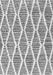Serging Thickness of Machine Washable Trellis Gray Modern Rug, wshcon3056gry