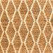 Serging Thickness of Trellis Orange Modern Rug, con3056org