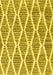 Machine Washable Trellis Yellow Modern Rug, wshcon3056yw
