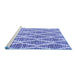 Sideview of Machine Washable Trellis Blue Modern Rug, wshcon3056blu