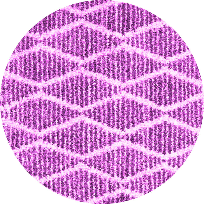 Round Machine Washable Trellis Pink Modern Rug, wshcon3056pnk