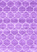 Machine Washable Trellis Purple Modern Area Rugs, wshcon3057pur