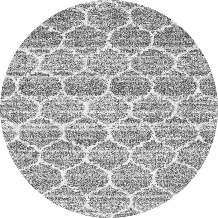 Machine Washable Trellis Gray Modern Rug, wshcon3057gry