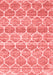 Trellis Red Modern Area Rugs