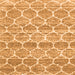 Serging Thickness of Trellis Orange Modern Rug, con3057org