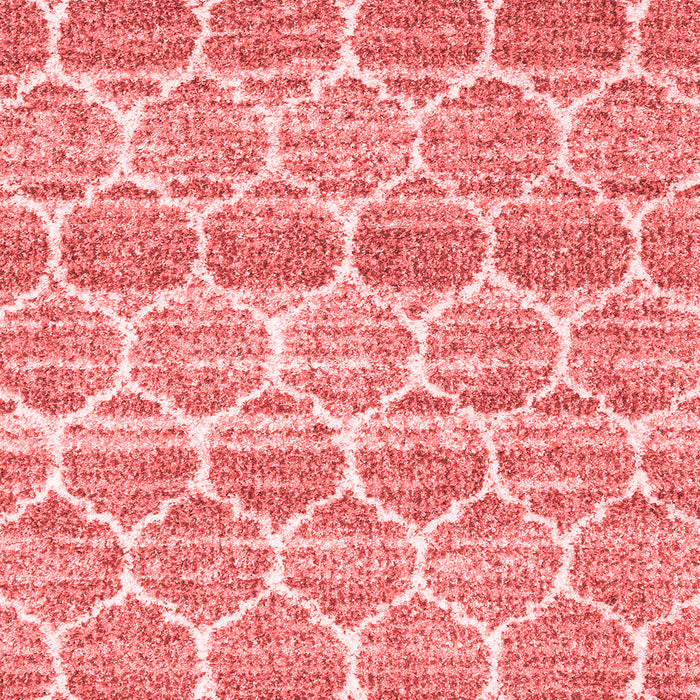 Machine Washable Trellis Red Modern Rug, wshcon3057red