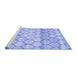 Sideview of Trellis Blue Modern Rug, wshcon3058blu