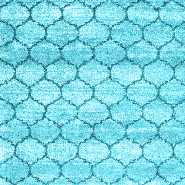 Square Trellis Light Blue Modern Rug, con3058lblu