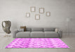 Trellis Pink Modern Rug in a Living Room, wshcon3058pnk