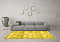 Trellis Yellow Modern Rug, wshcon3058yw