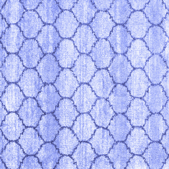 Square Trellis Blue Modern Rug, con3058blu