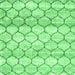 Square Trellis Emerald Green Modern Rug, con3058emgrn