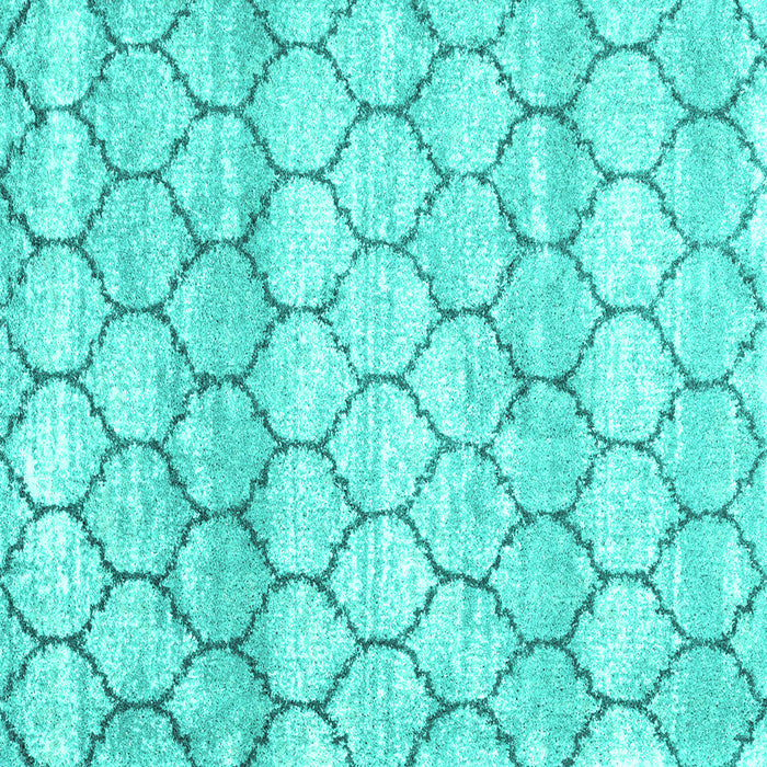 Square Trellis Turquoise Modern Area Rugs, wshcon3058turq