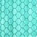 Square Trellis Turquoise Modern Area Rugs, wshcon3058turq