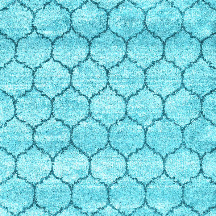 Square Trellis Light Blue Modern Rug, con3059lblu