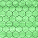 Square Trellis Emerald Green Modern Rug, con3059emgrn