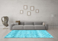 Trellis Light Blue Modern Rug, wshcon3059lblu