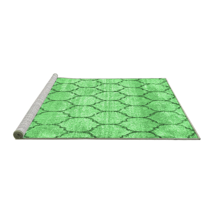 Sideview of Trellis Emerald Green Modern Area Rugs, wshcon3059emgrn