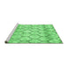 Sideview of Trellis Emerald Green Modern Area Rugs, wshcon3059emgrn