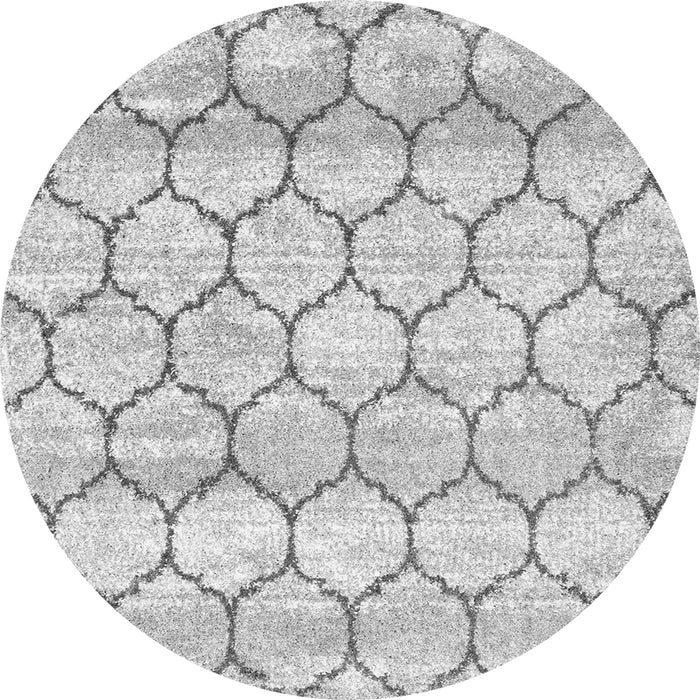 Square Trellis Gray Modern Rug, con3059gry