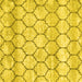 Square Trellis Yellow Modern Rug, con3059yw