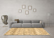 Trellis Brown Modern Rug in a Living Room,, wshcon3059brn