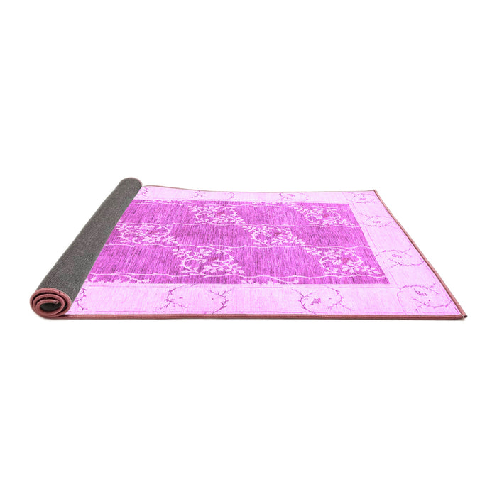 Sideview of Abstract Purple Contemporary Rug, con305pur