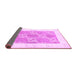 Sideview of Abstract Purple Contemporary Rug, con305pur