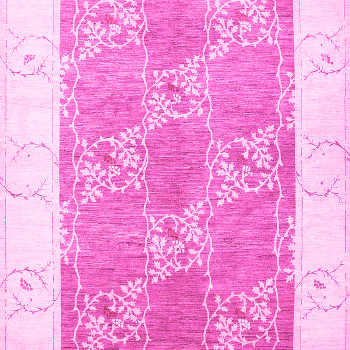 Machine Washable Abstract Pink Contemporary Rug, wshcon305pnk