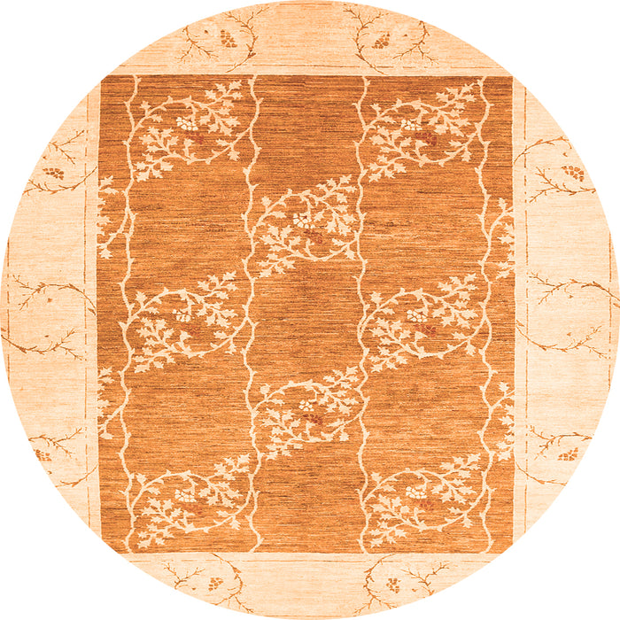 Machine Washable Abstract Orange Contemporary Area Rugs, wshcon305org