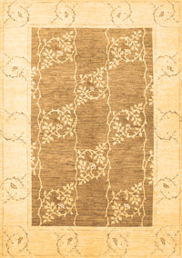 Abstract Brown Contemporary Rug, con305brn