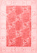 Abstract Red Contemporary Area Rugs