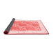 Abstract Red Contemporary Area Rugs