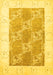 Abstract Yellow Contemporary Rug, con305yw