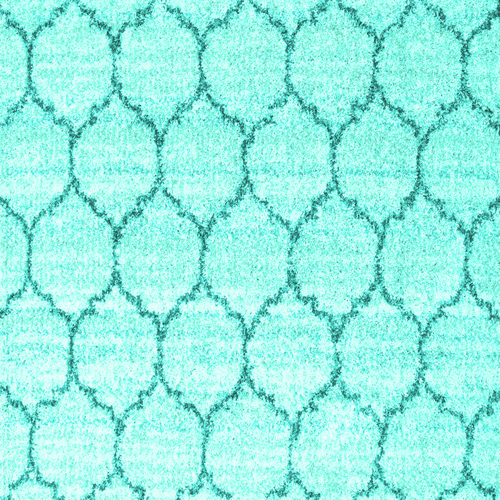 Machine Washable Terrilis Turquoise Contemporary Area Rugs, wshcon3060turq