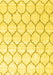 Machine Washable Terrilis Yellow Contemporary Rug, wshcon3060yw