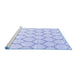 Sideview of Machine Washable Terrilis Blue Contemporary Rug, wshcon3060blu