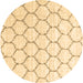 Round Terrilis Brown Contemporary Rug, con3060brn