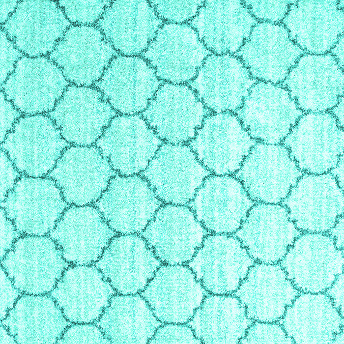 Square Terrilis Turquoise Contemporary Rug, con3060turq