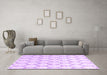 Machine Washable Terrilis Purple Contemporary Area Rugs in a Living Room, wshcon3060pur