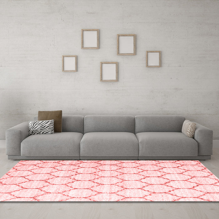 CON3061X Red Washable Rugs