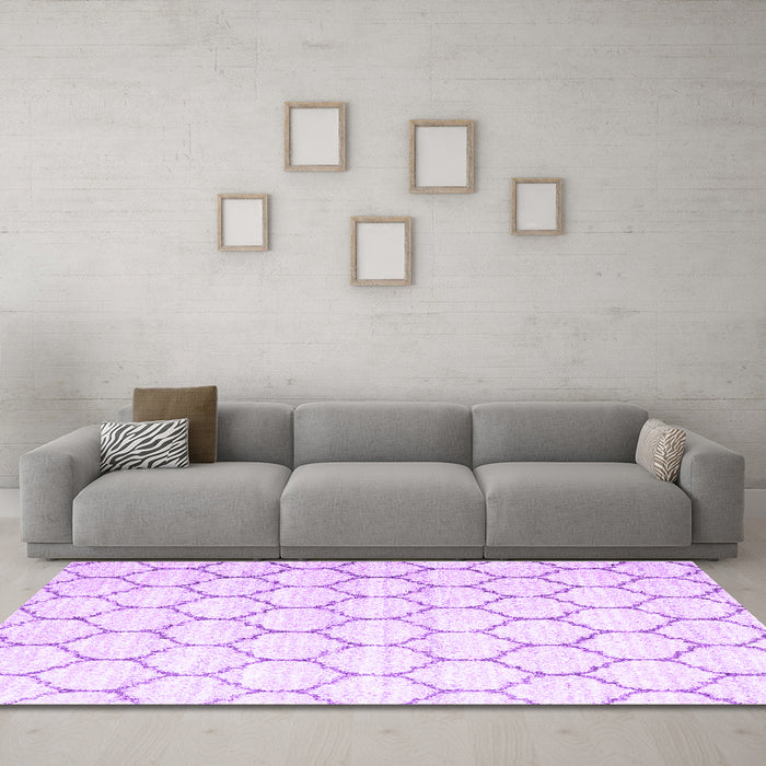 Machine Washable CON3061X Purple CON3061X Area Rugs in a Living Room, wshcon3061pur