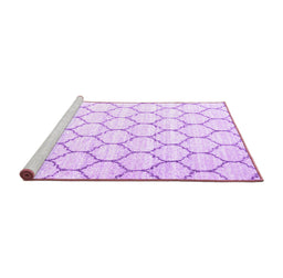 Sideview of Machine Washable CON3061X Purple CON3061X Area Rugs, wshcon3061pur