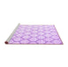 Sideview of Machine Washable CON3061X Purple CON3061X Area Rugs, wshcon3061pur
