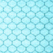 Square Machine Washable CON3061X Light Blue CON3061X Rug, wshcon3061lblu